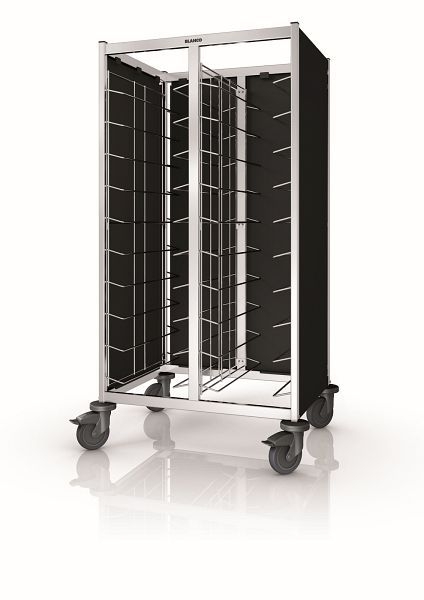 [574869] Plaat dienbladenafruimwagen Zij- en achterwandbekleding 3-zijdig, TAW 2X10/12 GN, grafiet