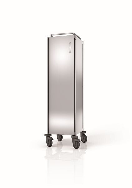 [380026] Plaat dienbladenafruimwagen Deuren, roestvrij staal