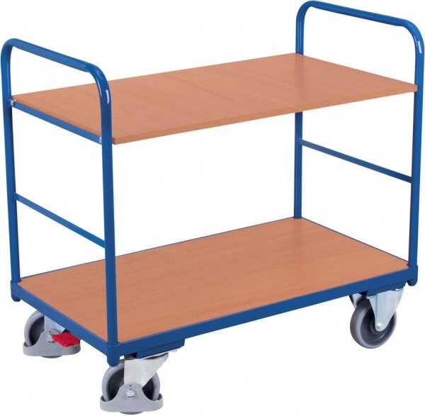 [sw-500.205] Lage etagewagen - Variofit (850 x 500 mm, RAL 5010)