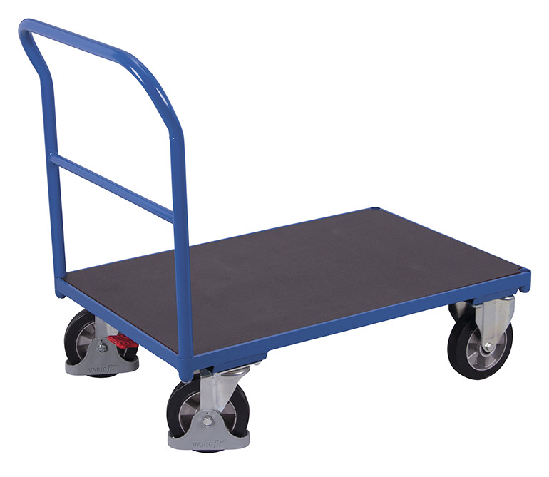 [sw-700.180] magazijnwagen met zeefdrukplaat - Variofit (1025 x 700 mm, RAL 5010)