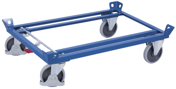[sw-870.041] onderstel voor palletten met thermoplastisch rubberen wielen - Variofit (810 x 610 mm, RAL 5010)