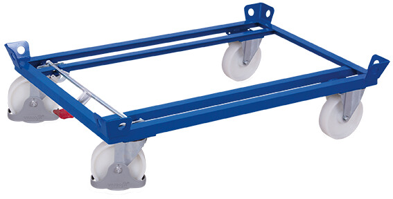 [sw-870.441] onderstel voor palletten met polyamide wielen - Variofit (810 x 610 mm, RAL 5010)
