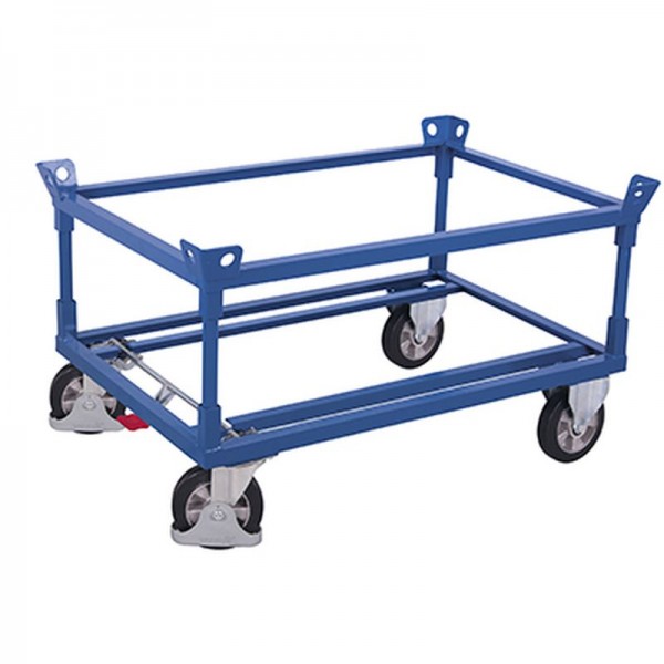 [sw-870.115] onderstel voor palletten met 2 stalen hoekframes - Variofit (810 x 610 mm, RAL 5010)