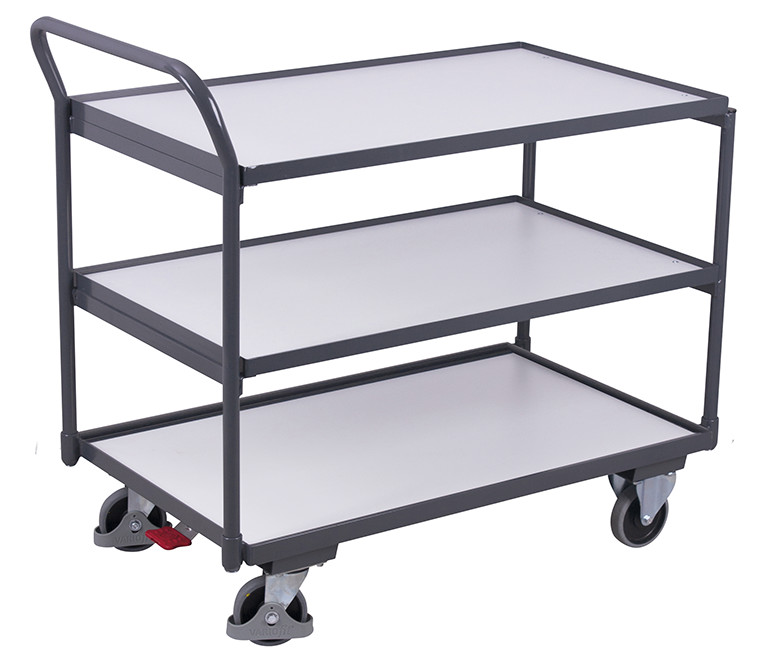 [sw-500.657] ESD tafelwagen met 3 laadvlakken - Variofit (835 x 495 mm)