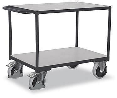 [sw-500.562] ESD Heavy-duty tafelwagen met 2 laadvlakken - Variofit (850 x 500 mm)