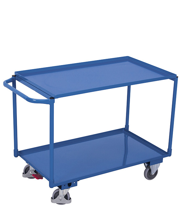 [SW-600.506] Tafelwagen met 2 laadvlakken - Variofit (RAL 5010)