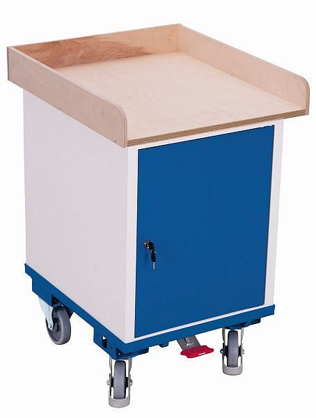[sw‑500.014] Kast met draaideur en 1 werkblad - Variofit (RAL 5010)