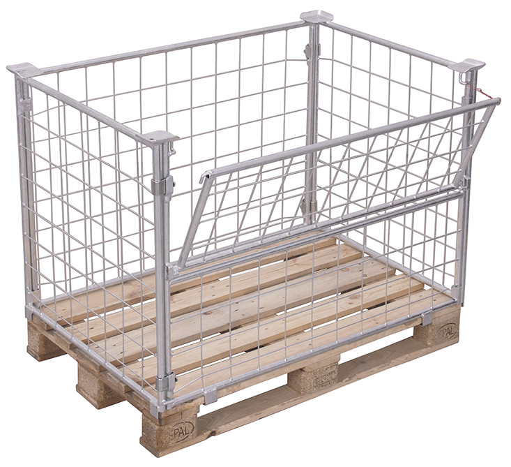 [vpa‑080.027] opzetwanden voor palletten Type 64, gegalvaniseerd - Variofit (800 mm)
