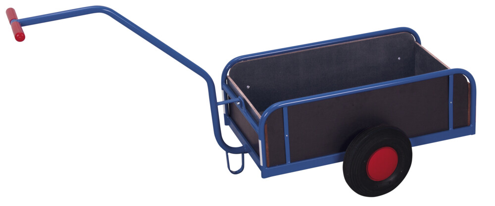 [zu‑1280] handwagen met zijwanden en luchtbanden - Variofit (765 x 435 mm, RAL 5010)
