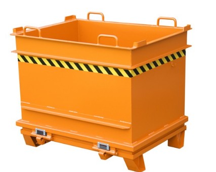 [4445-01-0000-1] Bouwstofcontainer BC 500, gelakt, Geeloranje (RAL 2000, 1.0)