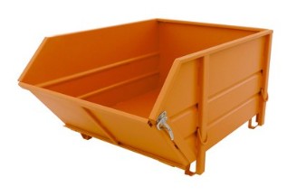 [4511-20-0000-1] Bouwstofcontainer BBK met neerklapbare kiepwand (RAL 2000)