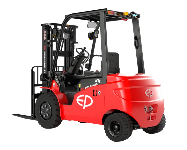 [EFL353-37] Elektrische heftruck 3500 kg - EP Equipment EFL353 (Li-Ion 80V280Ah, Intern 60A, Duplex 3000mm, Sideshift, Superelastisch, Geen)