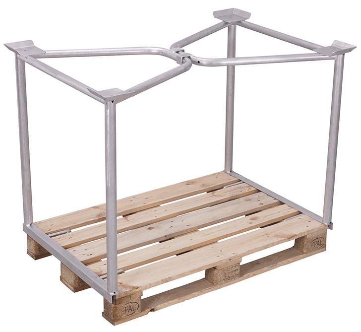 opzetwanden voor palletten Type 65, gegalvaniseerd - Variofit