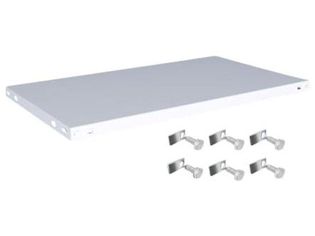[K10060L/051] Extra legbord K 10060 L/051 met 6 schroeven/moeren, lichtgrijze 