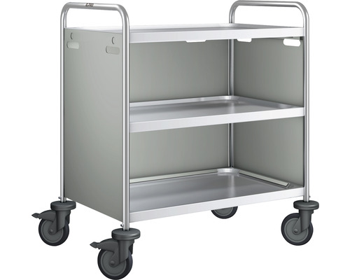 [574736] Plaat serveerwagen Betimmering aan 3 zijden, gekleurd, steengrijs SW 8x5