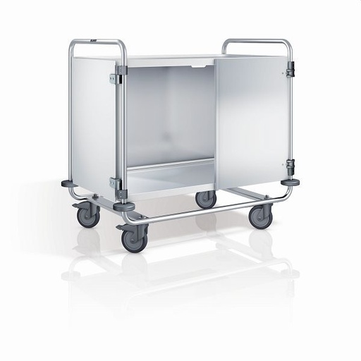 [380360] Deurenset serveerwagen Draaideuren aan voorzijde, RVS, SW 8x5