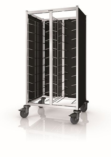 [574869] Plaat dienbladenafruimwagen Zij- en achterwandbekleding 3-zijdig, TAW 2X10/12 GN, grafiet