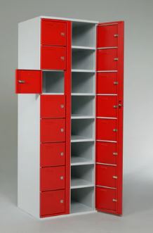 [Wuk 28 - variant] Verdeelkast met 16 vakken, 2 -delig, 8 hoog - SOM-1500