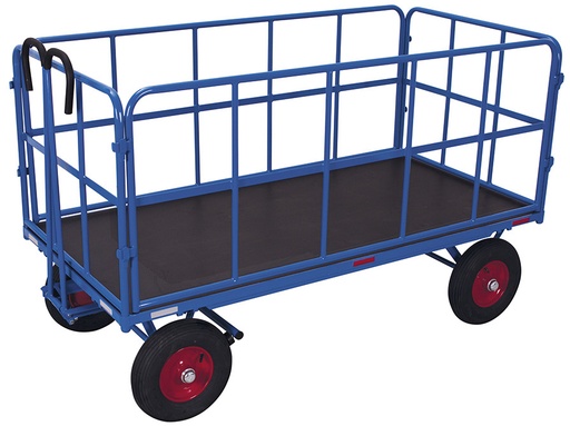 [zu-45131] handwagen met 4 buisvormige roosterzijwanden - Variofit