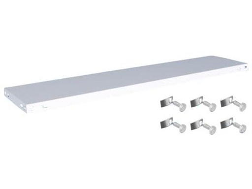 [K13030M/051] Extra legbord K 13030 M/051 met 6 schroeven/moeren, lichtgrijze 